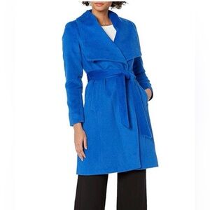 Cole Haan Tie-Waist Wool & Alpaca Wrap Coat